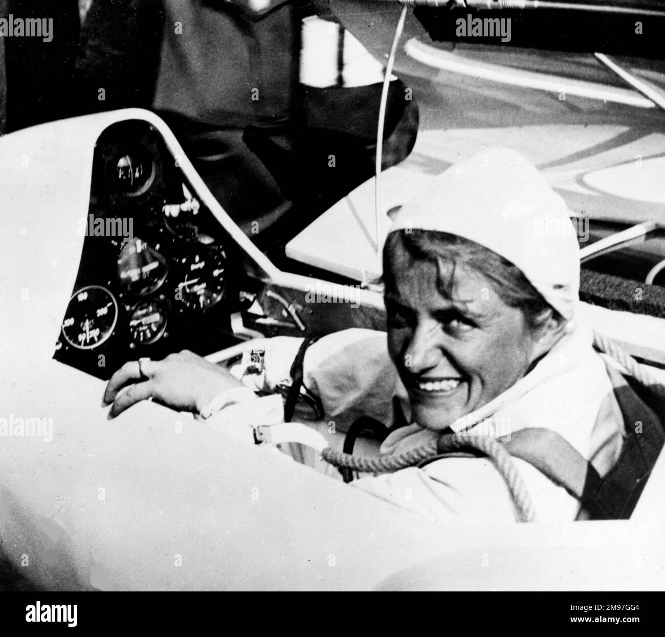 Reitsch, Hannah, test pilot in sailplane, 19 May '37. Stock Photo