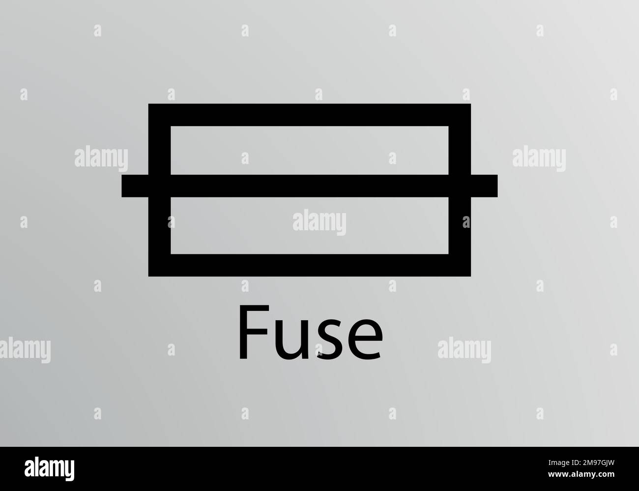 Fuse Engineering Symbol, Vector symbol design. Engineering Symbols. Stock Vector