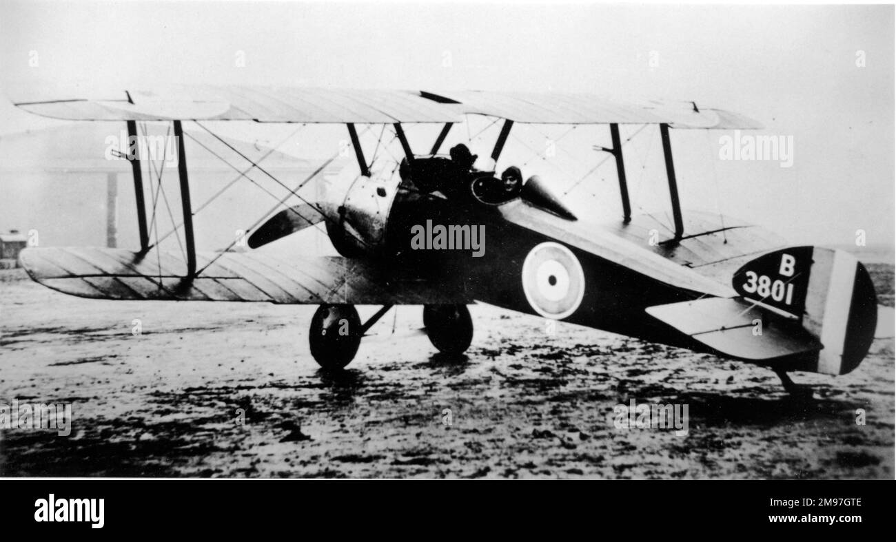 Sopwith 1F Camel two-seat trainer, serial no. B 3801. Stock Photo