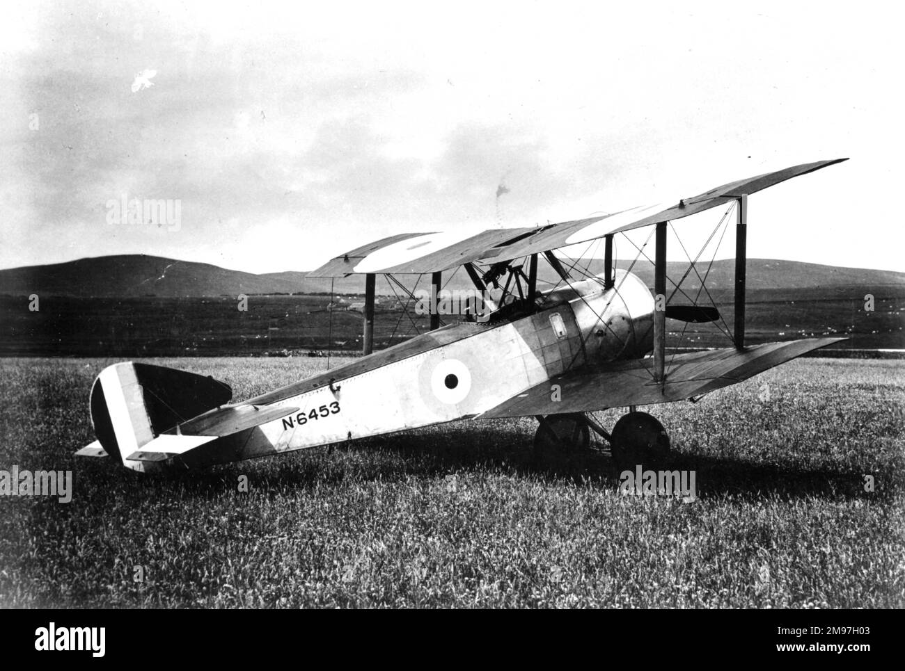 Sopwith Pup, (on the ground). Stock Photo