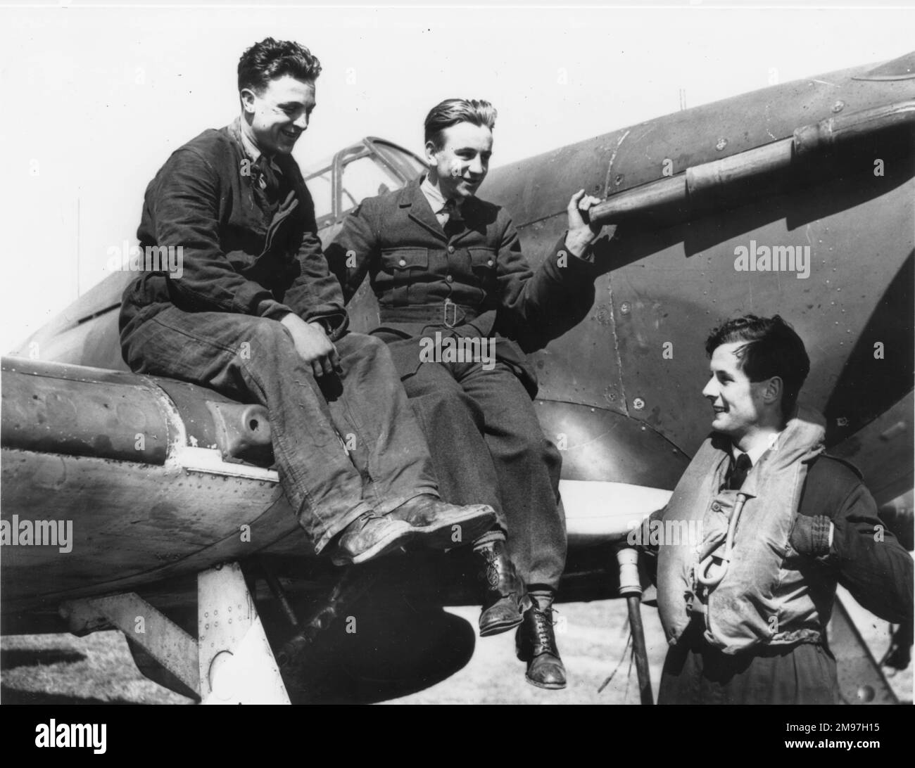 Townsend, Peter, Squadron Ldr, RAF and Hawker Hurricane Stock Photo Alamy
