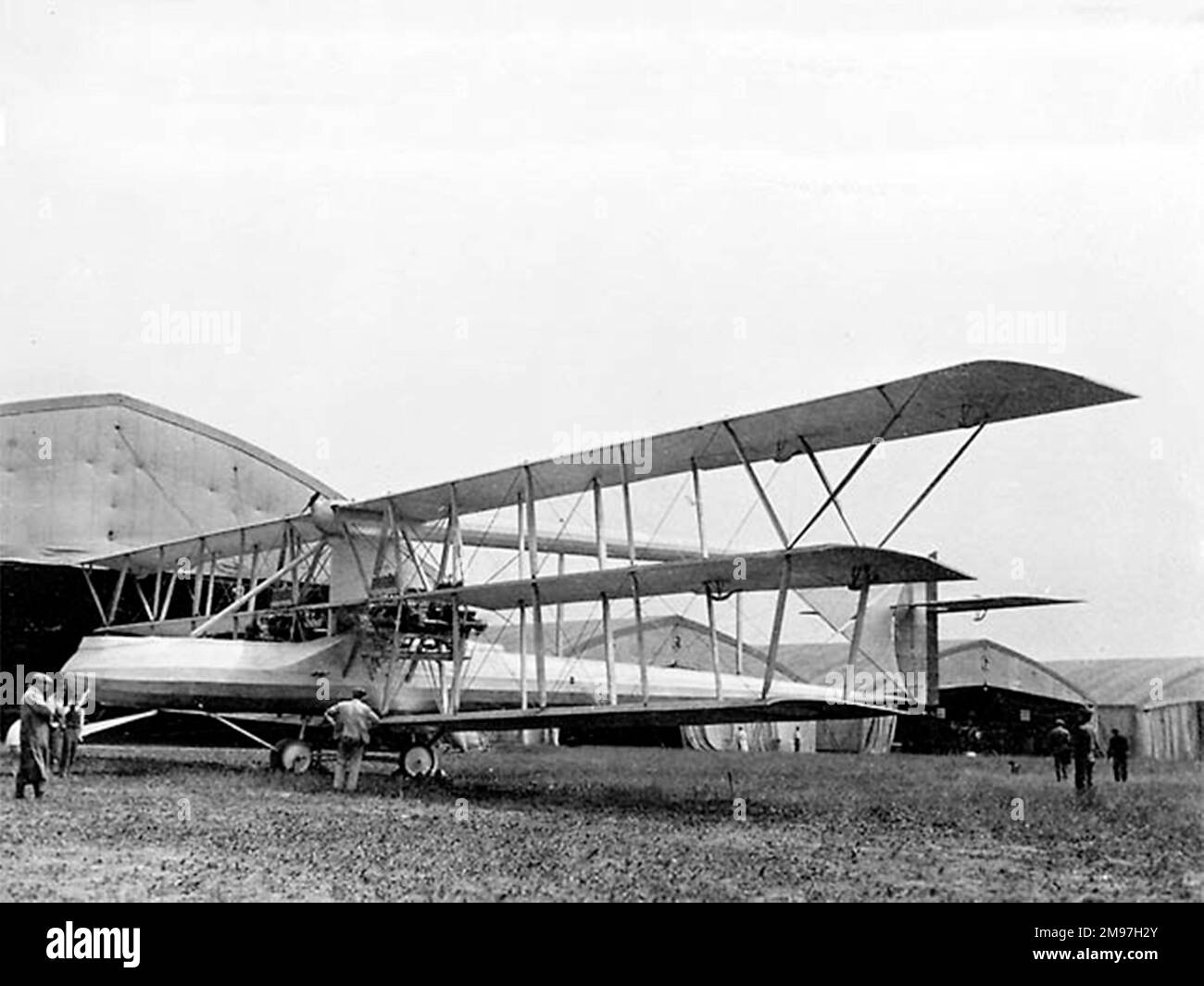 Voisin Triplane Bomber shown in final 1916 form Only two built. Stock Photo