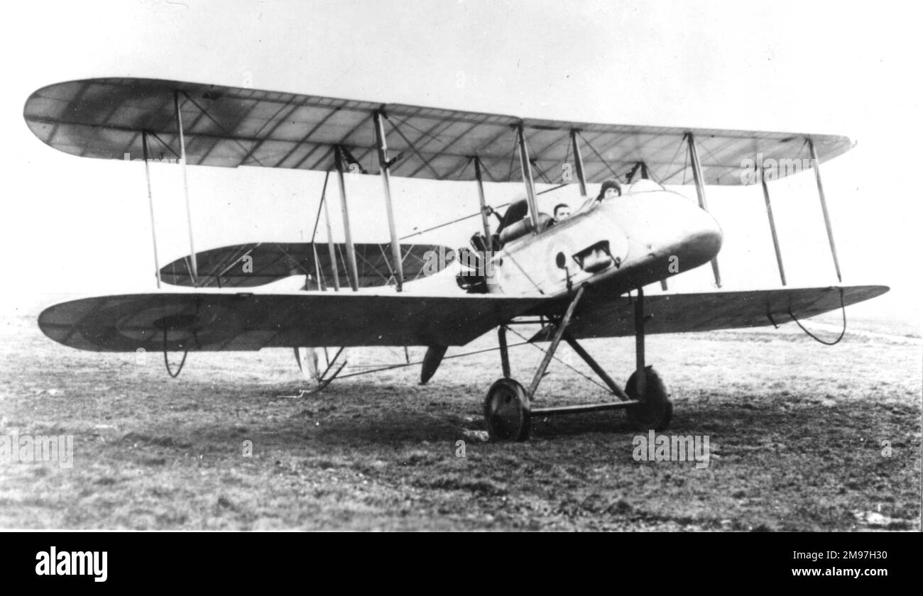 Vickers FB9, later and lighter than the Gun Bus, 95 of these two seaters were built as fighter trainers in 1915-2016. Stock Photo