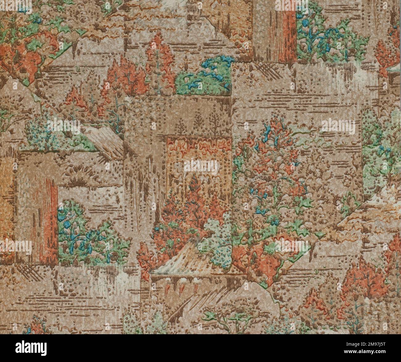 Mottled design in an SMB wallpaper sample book Stock Photo - Alamy
