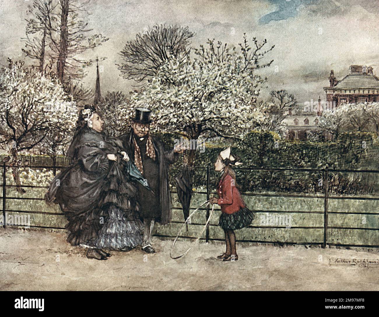 Illustration, Peter Pan in Kensington Gardens, by Arthur Rackham ...