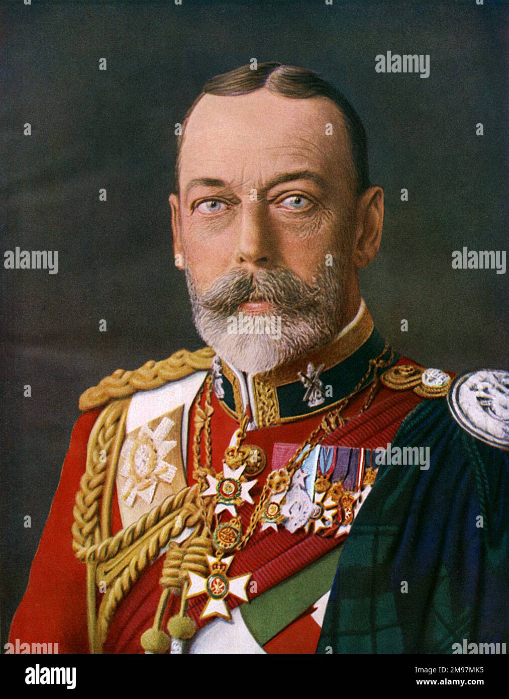 King V (18651936) as ColonelinChief of the Black Watch Stock