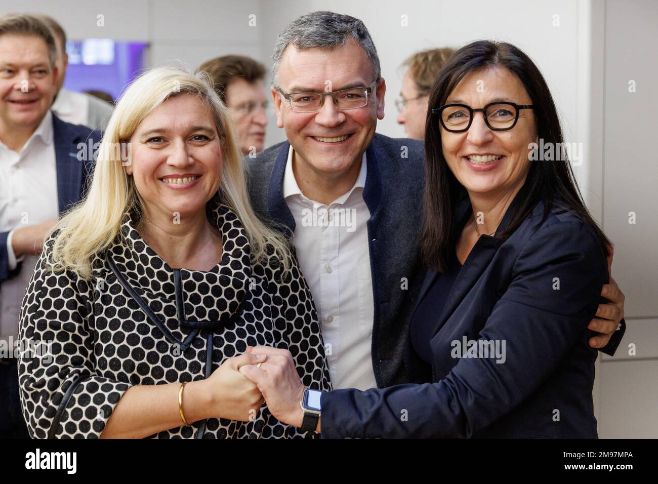 Huml Bad Staffelstein, Germany. 17th Jan, 2023. Melanie Huml (l), Bavarian ...