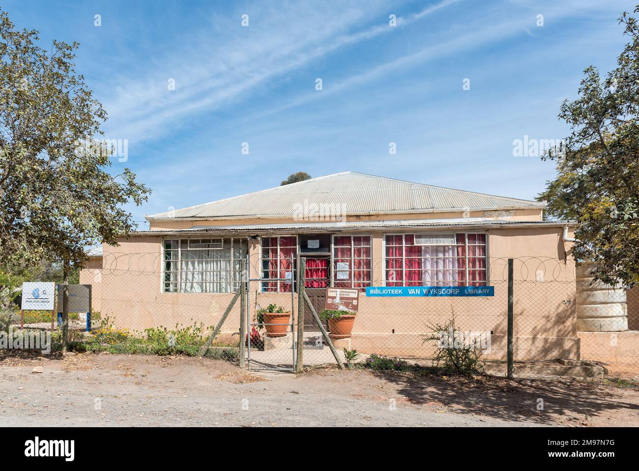 Van Wyksdorp, South Africa Sep 24, 2022 A street scene, with the