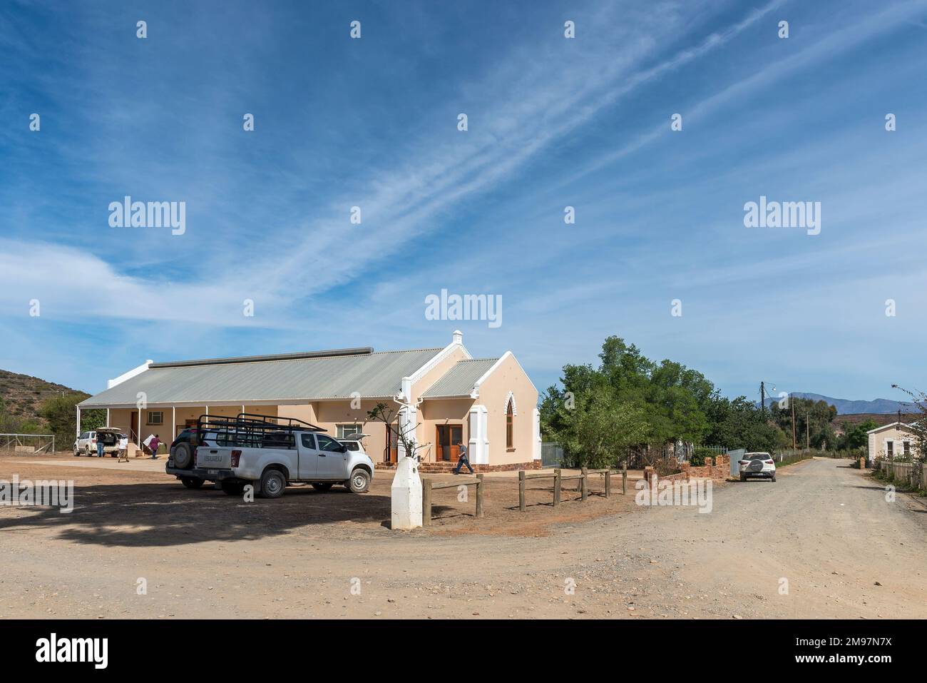 Van Wyksdorp, South Africa Sep 24, 2022 A street scene, with the