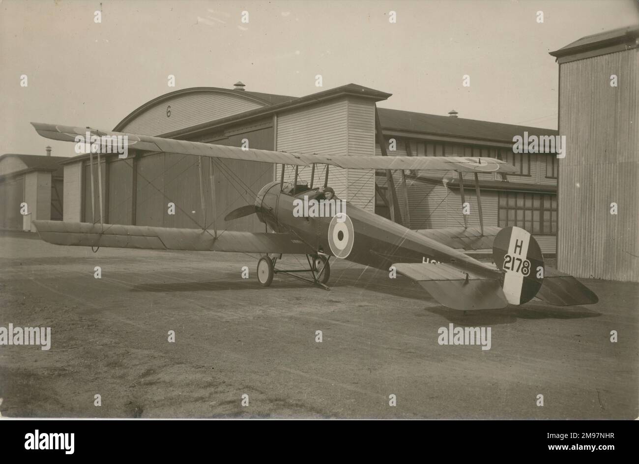 Avro 504K, H2178 or A3-8, at Point Cooke in 1925. Stock Photo