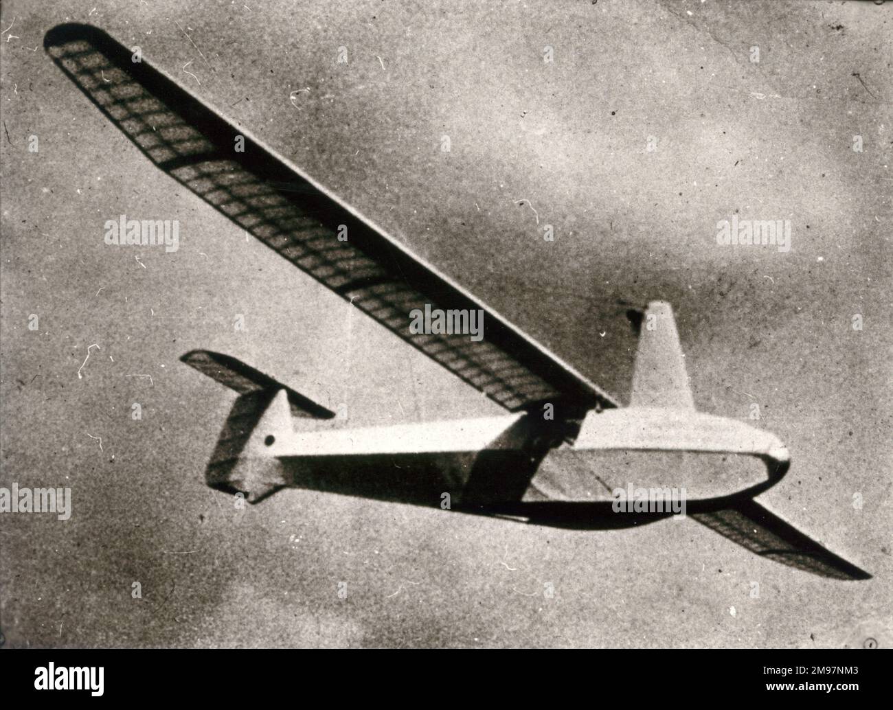 HV-1 Mufli (de) (Muskelkraft-Flugzeug) built by Helmut Haessler and Franz Villinger - 1935-1938. Stock Photo