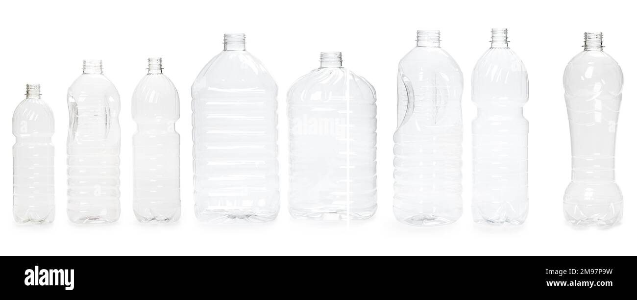 selection of quality photo collage of many different empty plastic ...