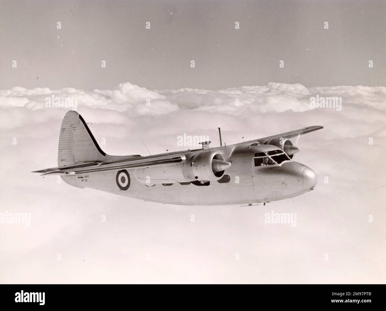 Percival P66 Sea Prince C1, WF138, Royal Naval Communications aircraft delivered to the Naval Staff of the Joint Services Mission in Washington DC in July 1951. Stock Photo