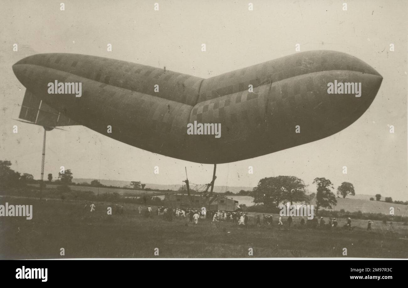 Naval Airship No3, Astra Torres, after a forced landing due to loss of ...