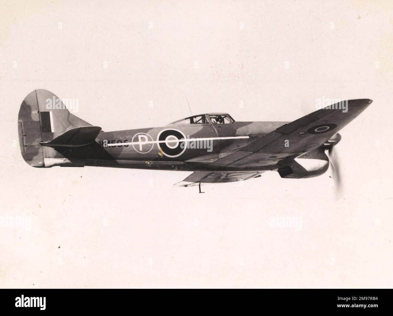 Hawker Tempest V, HM595, with interim dorsal fin. Stock Photo