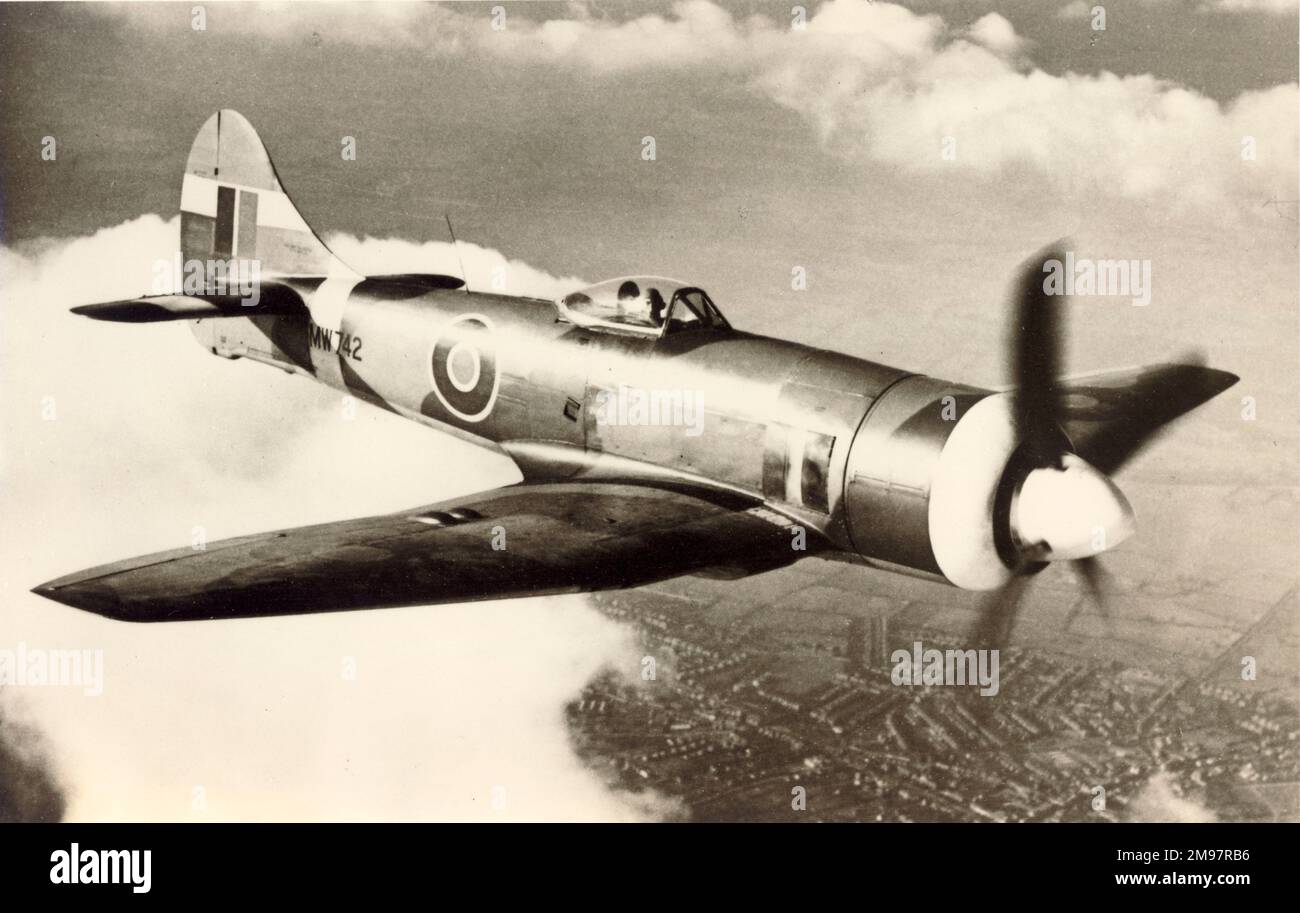 Hawker Tempest II, MW742. Stock Photo