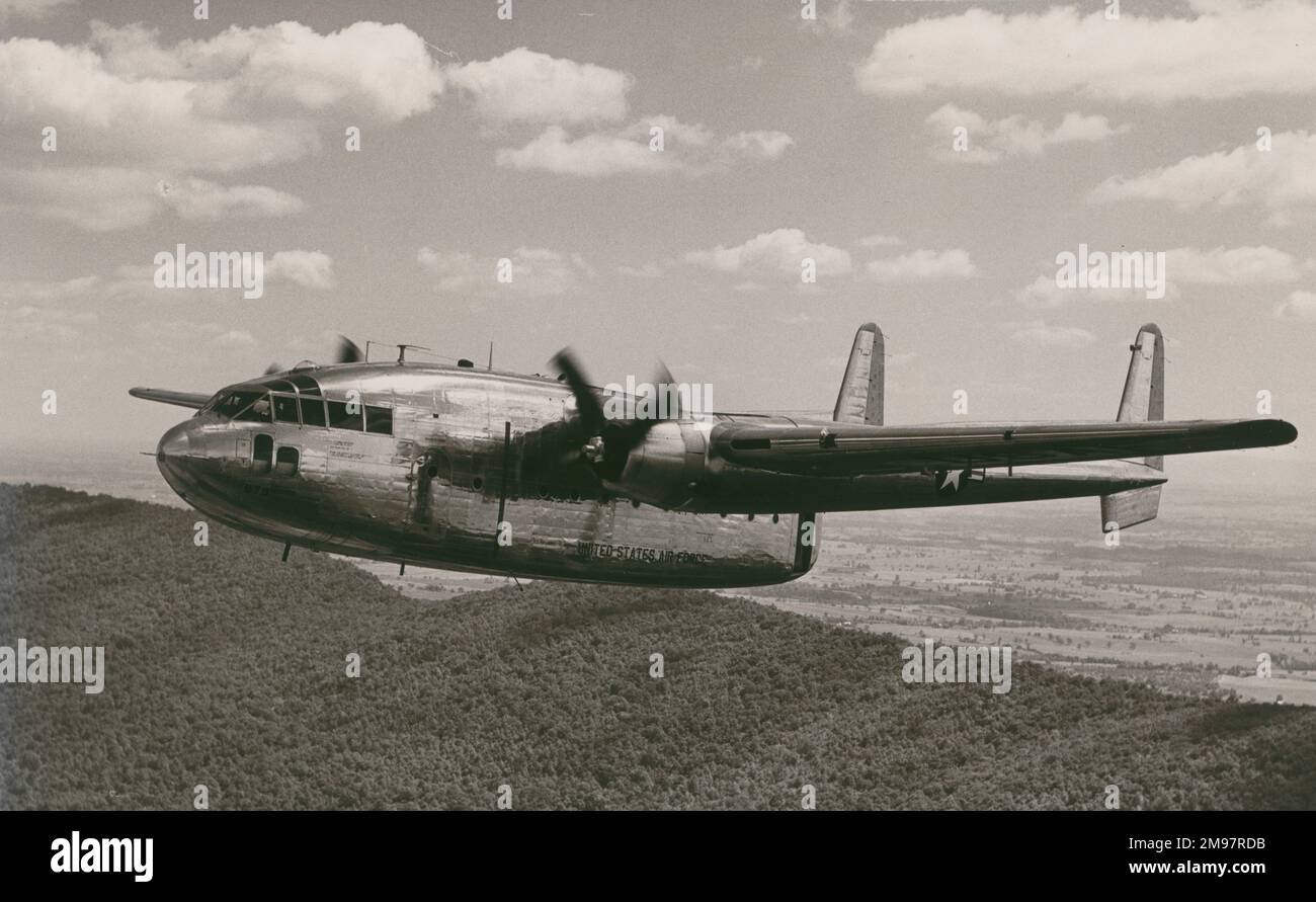 Fairchild C-119 Flying Boxcar of the USAF. Stock Photo