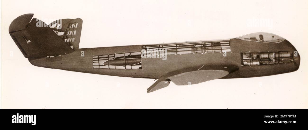 Westland jet fighter-bomber design by W.E.W. Petter, c.1944. Stock Photo