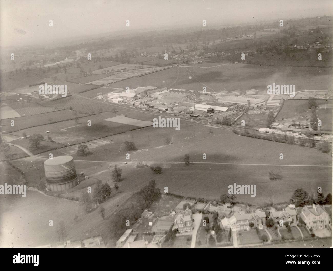 The Westland factory at Yeovil which was called Petters until 1915. Stock Photo