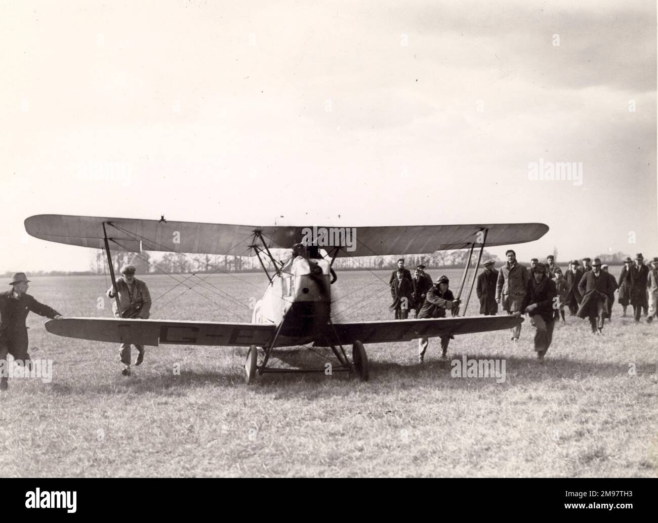 Avro 534 Baby, G-EAUM, with a 60hp ADC Cirrus I air-cooled engine. Stock Photo