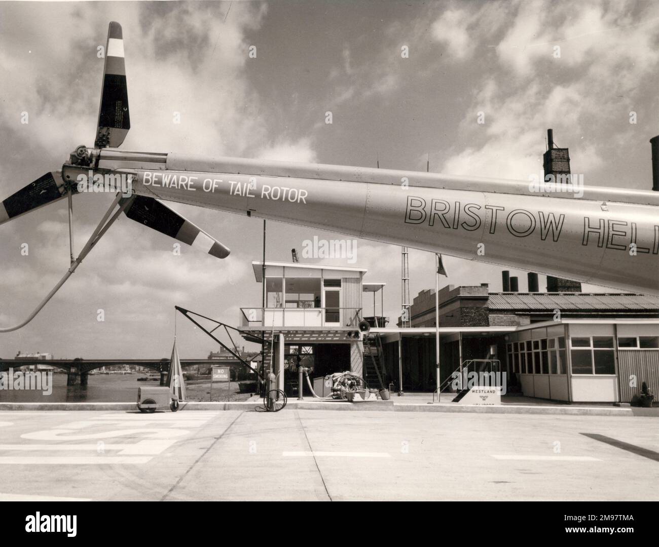 London Heliport, Battersea, June 1959 Stock Photo - Alamy
