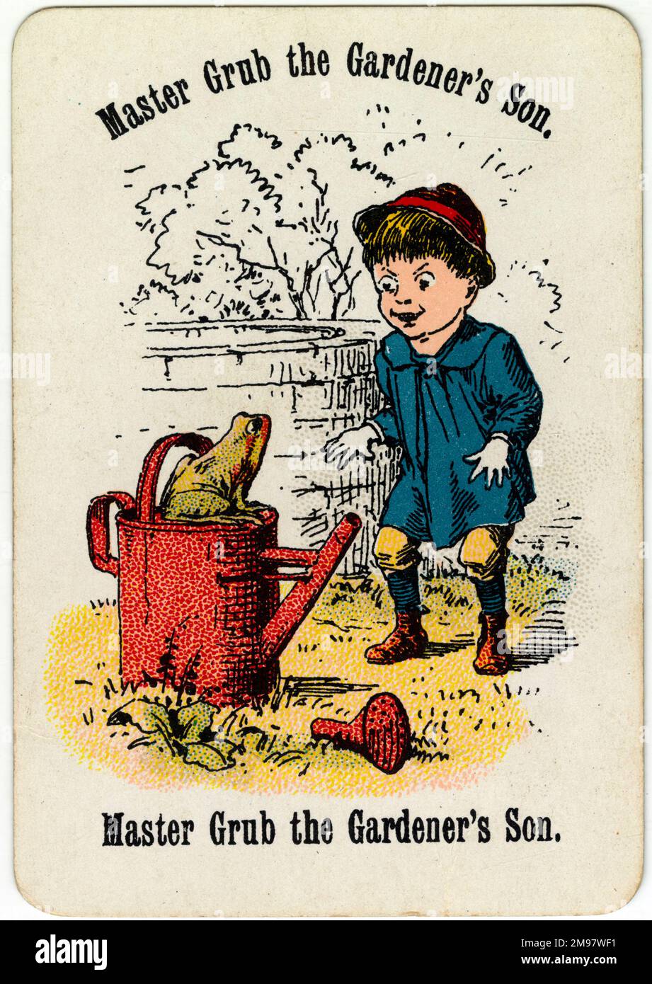 Cheery Families - Master Grub the Gardener's Son. Stock Photo