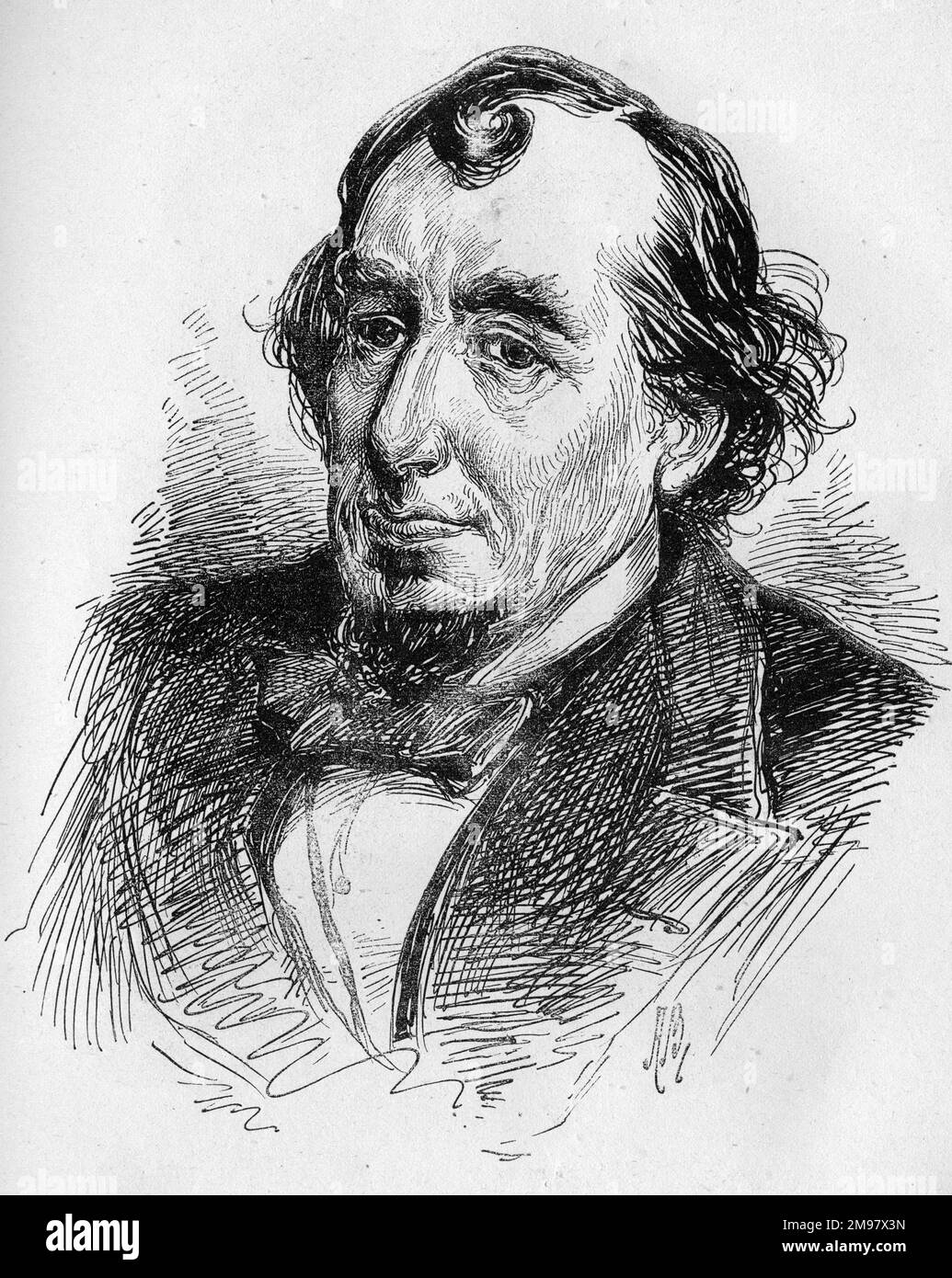 Portrait of Benjamin Disraeli (1804-1881), Conservative leader. Stock Photo