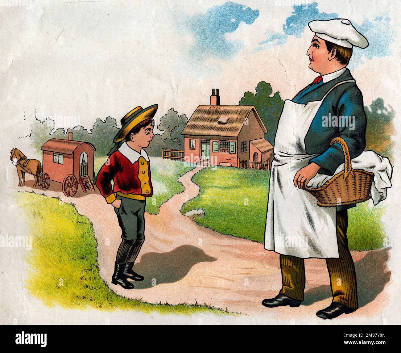 Simple Simon and the Pieman. (1 of 4 Stock Photo Alamy