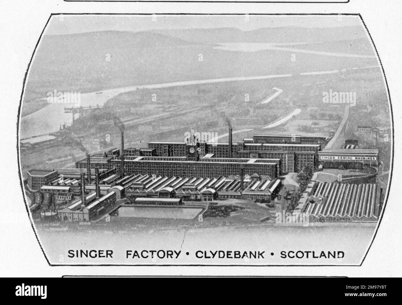 Aerial view of clydebank Black and White Stock Photos & Images Alamy