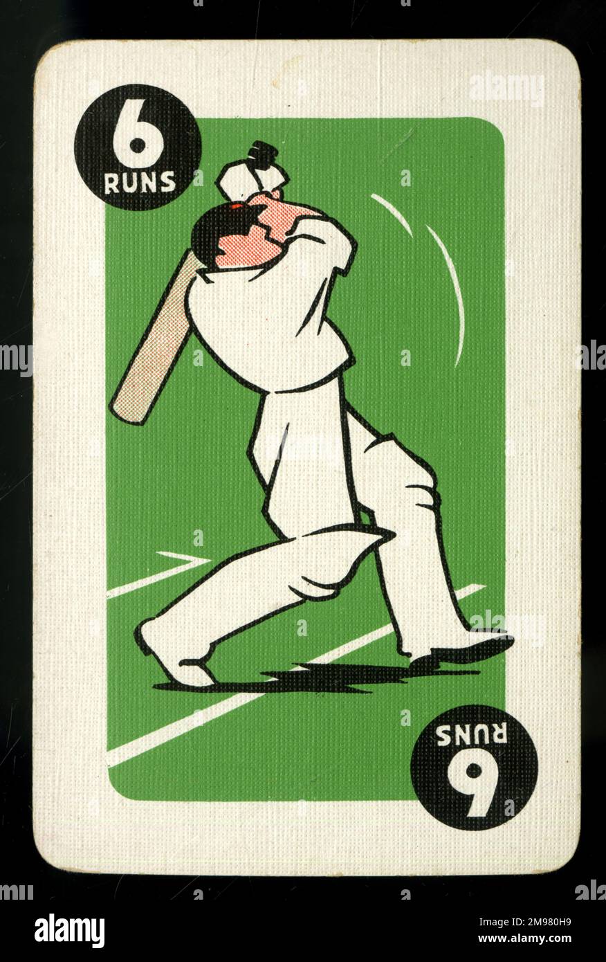 RunItOut card game 6 Runs Stock Photo Alamy