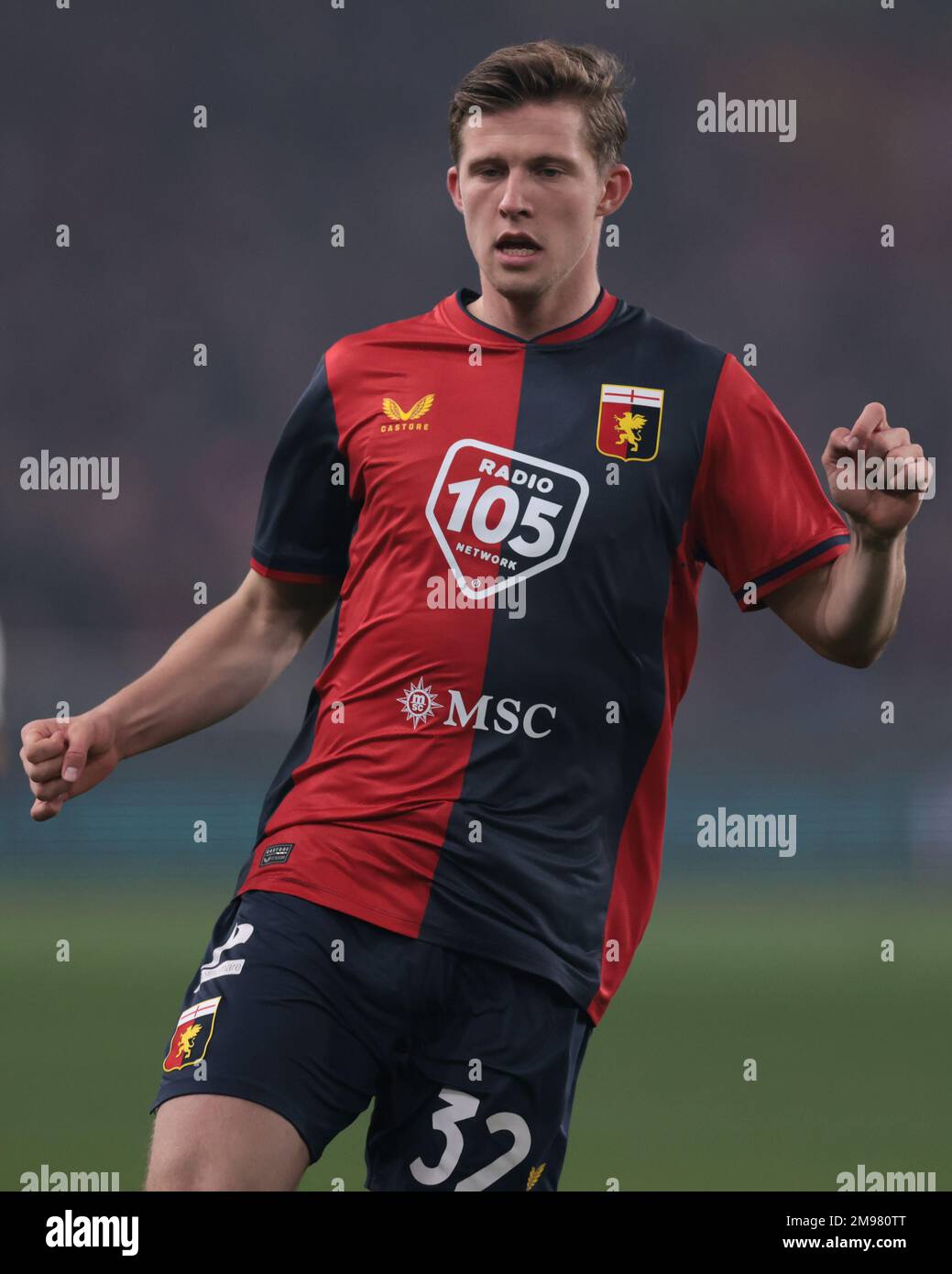 Morten Frendrup Genoa Cfc End Serie Editorial Stock Photo - Stock Image