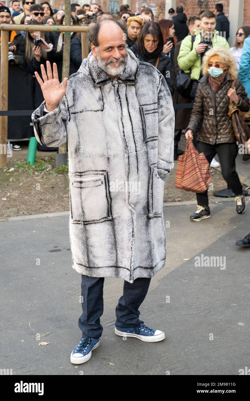 Italian film director Luca Guadagnino guest at Fendi show during the Milan  Fashion Week Menswear Fall/Winter 2023/2024. Milan (Italy), January 14th,  2023 (Photo by Matteo Rossetti/Mondadori Portfolio/Sipa USA Stock Photo -  Alamy