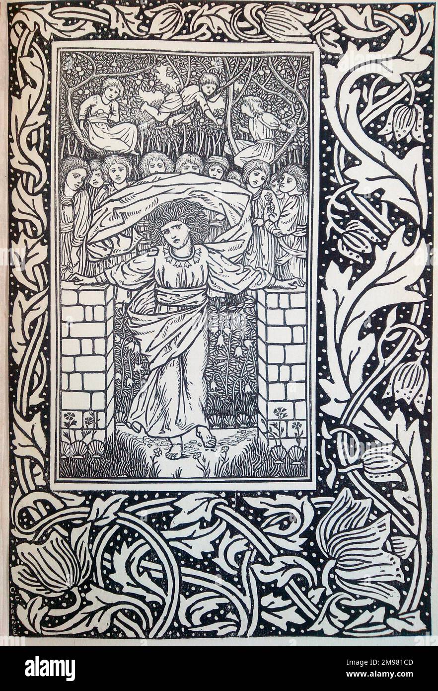 Illustration (possibly the frontispiece), Mary Mary Quite Contrary how ...