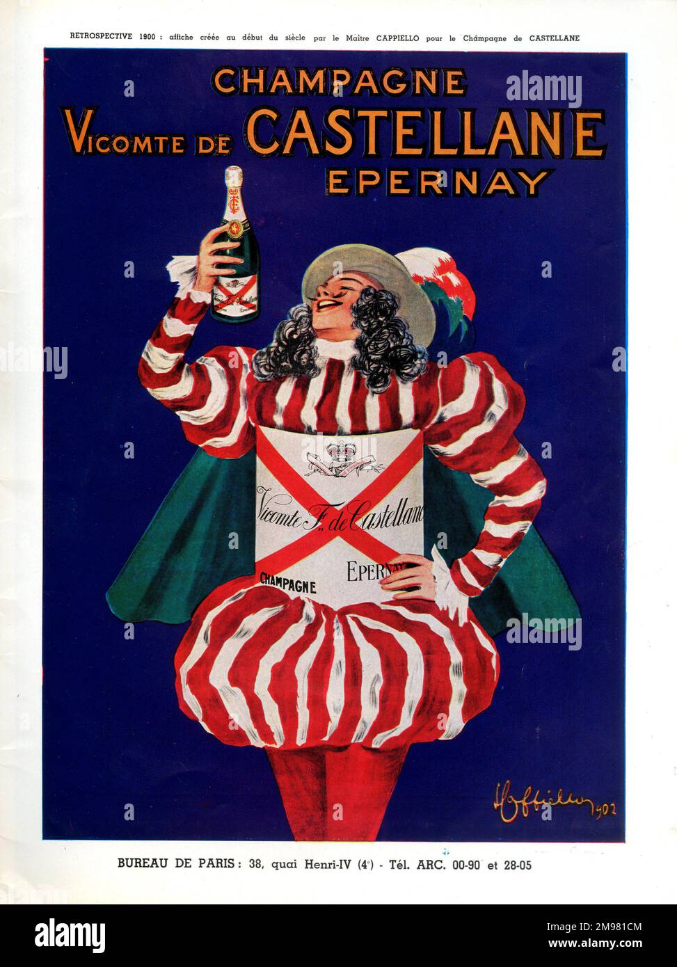 The first advertisement for de Castellane Epernay champagne