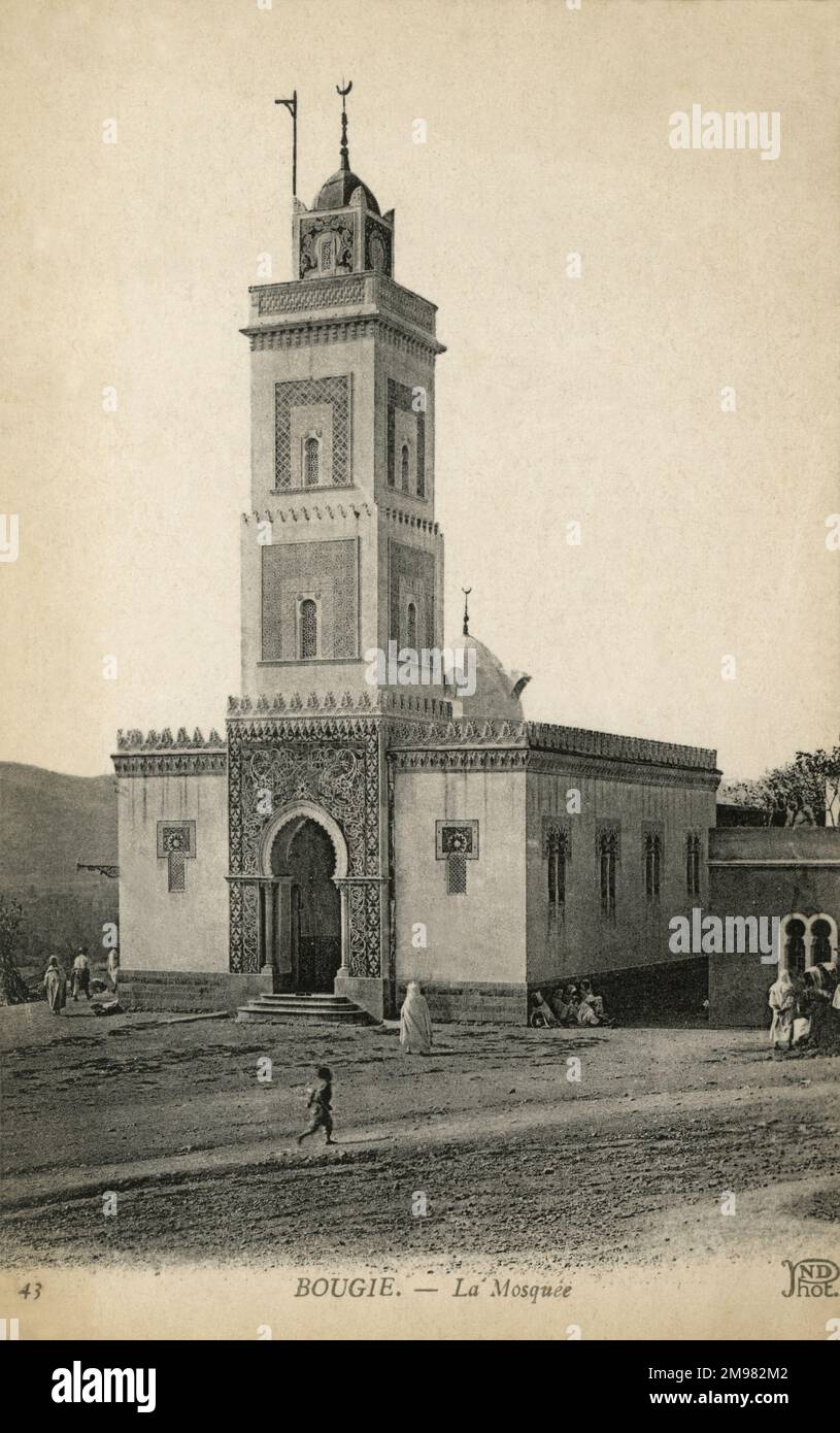 The mosque in Béjaïa (formerly Bougie),  in the Kabylia region (formerly the Sétif department). Stock Photo