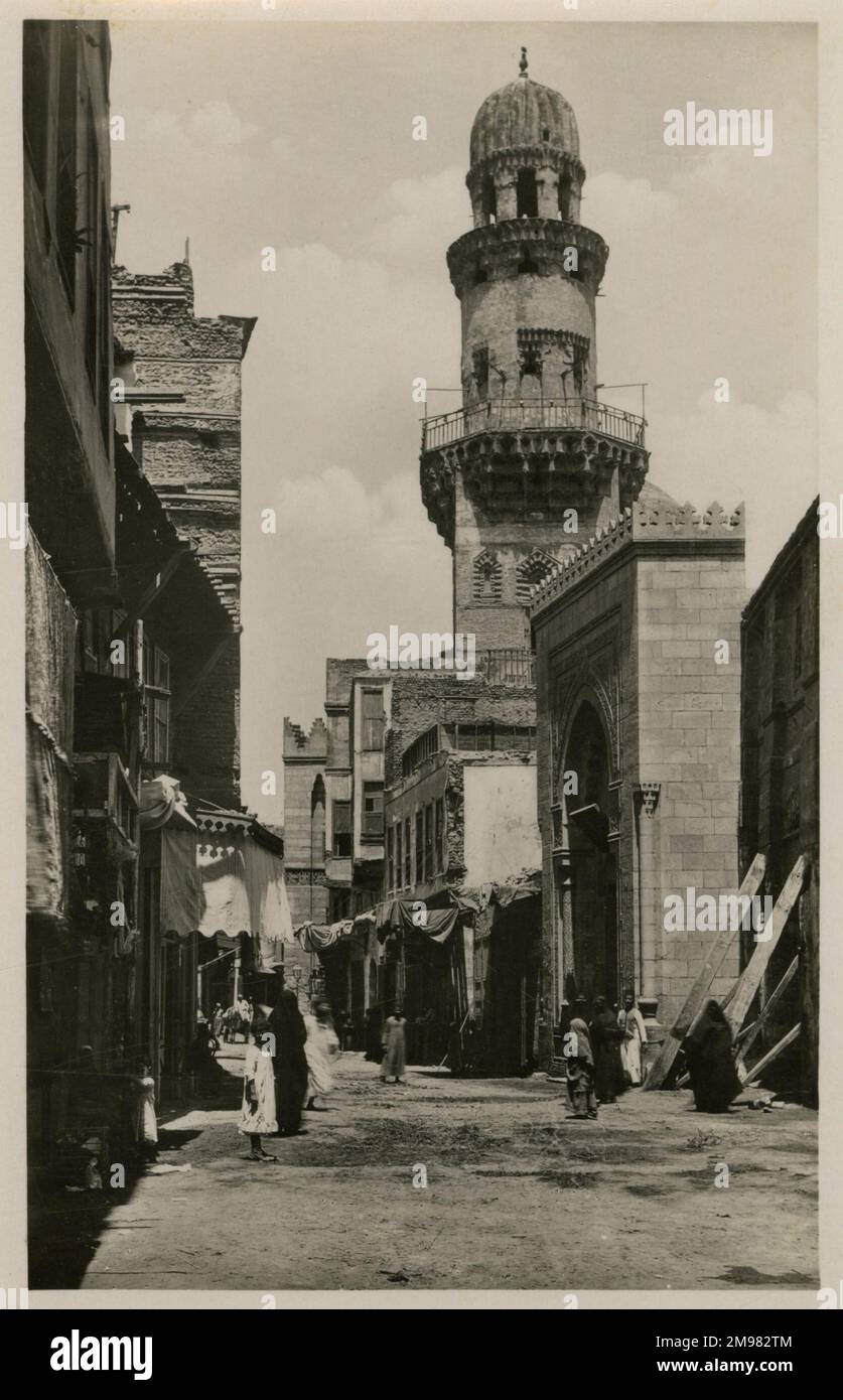 Arabian Quarter - Cairo, Egypt - Minaret Stock Photo - Alamy