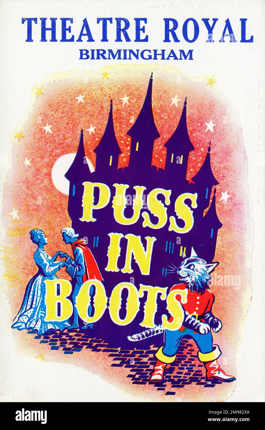 Puss in Boots Pantomime, Theatre Royal, Birmingham. Stock Photo