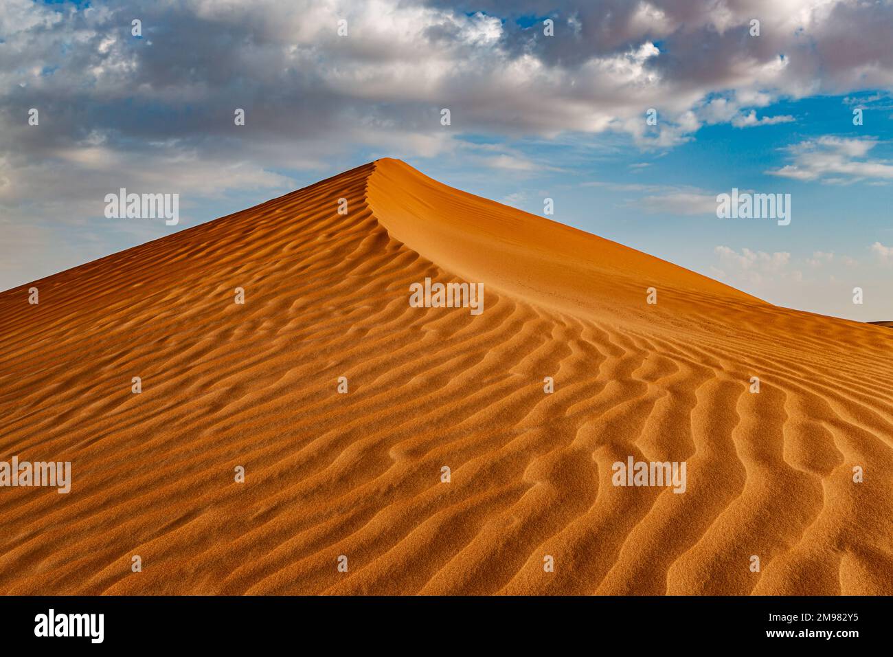 Sand dune in desert landscape, Saudi Arabia Stock Photo