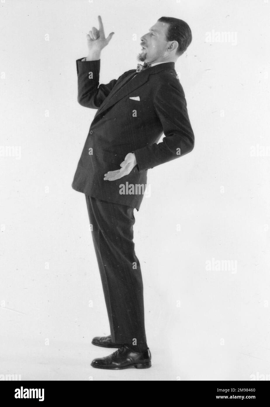 Advertisement -- male model posing (Phillip Webb). Stock Photo