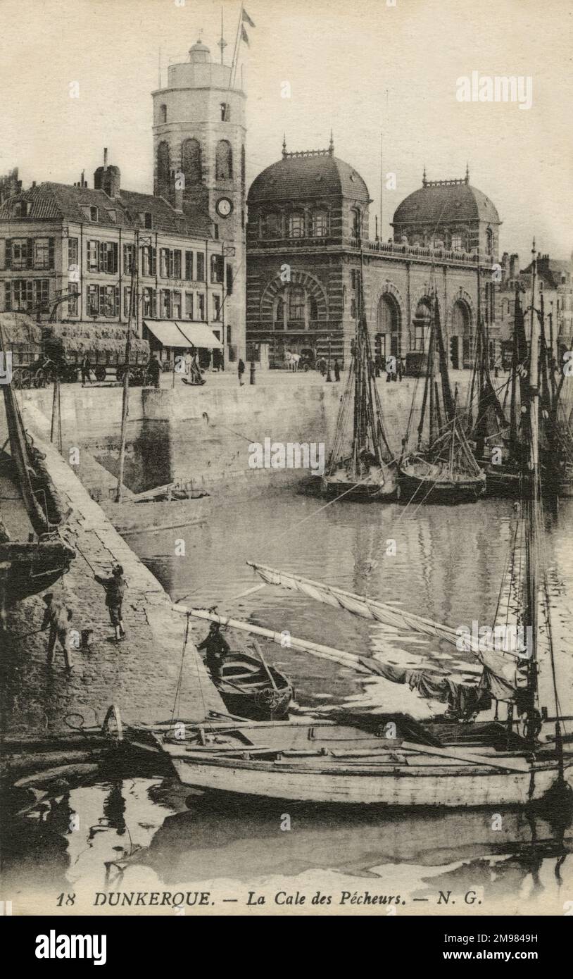Dunkirk, France Fishermen keep their boats in one of the Dunkirk