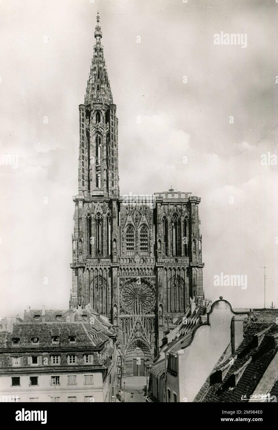 Bas-Rhin, France - The exterior of Strasbourg Cathedral, an example of ...