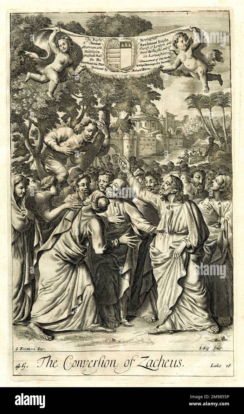 Conversion of Zacchaeus - Luke 18 Stock Photo - Alamy