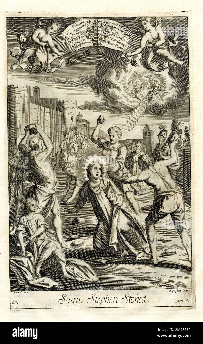 St Stephen stoned - Acts 8 Stock Photo - Alamy