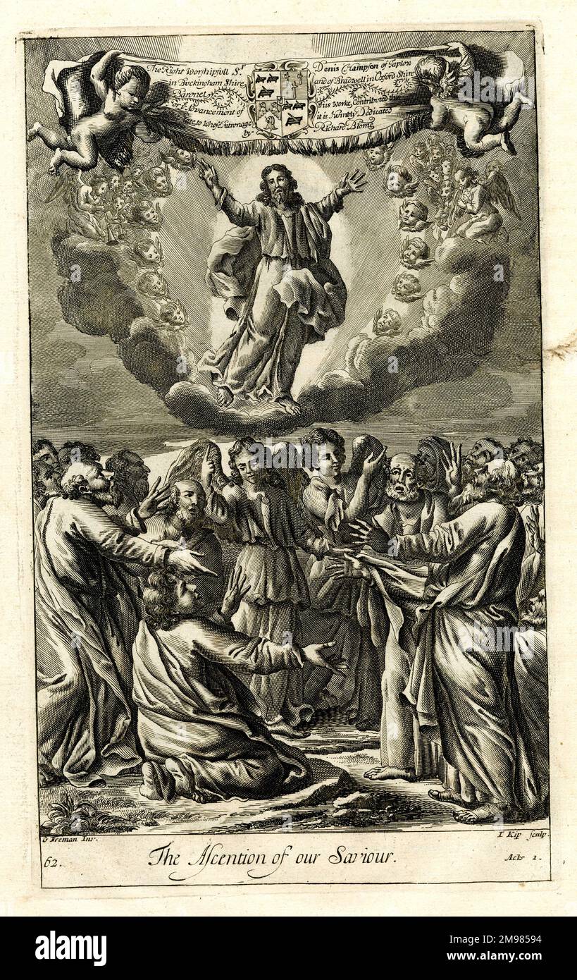 The Ascension of Jesus - Acts 1. Stock Photo