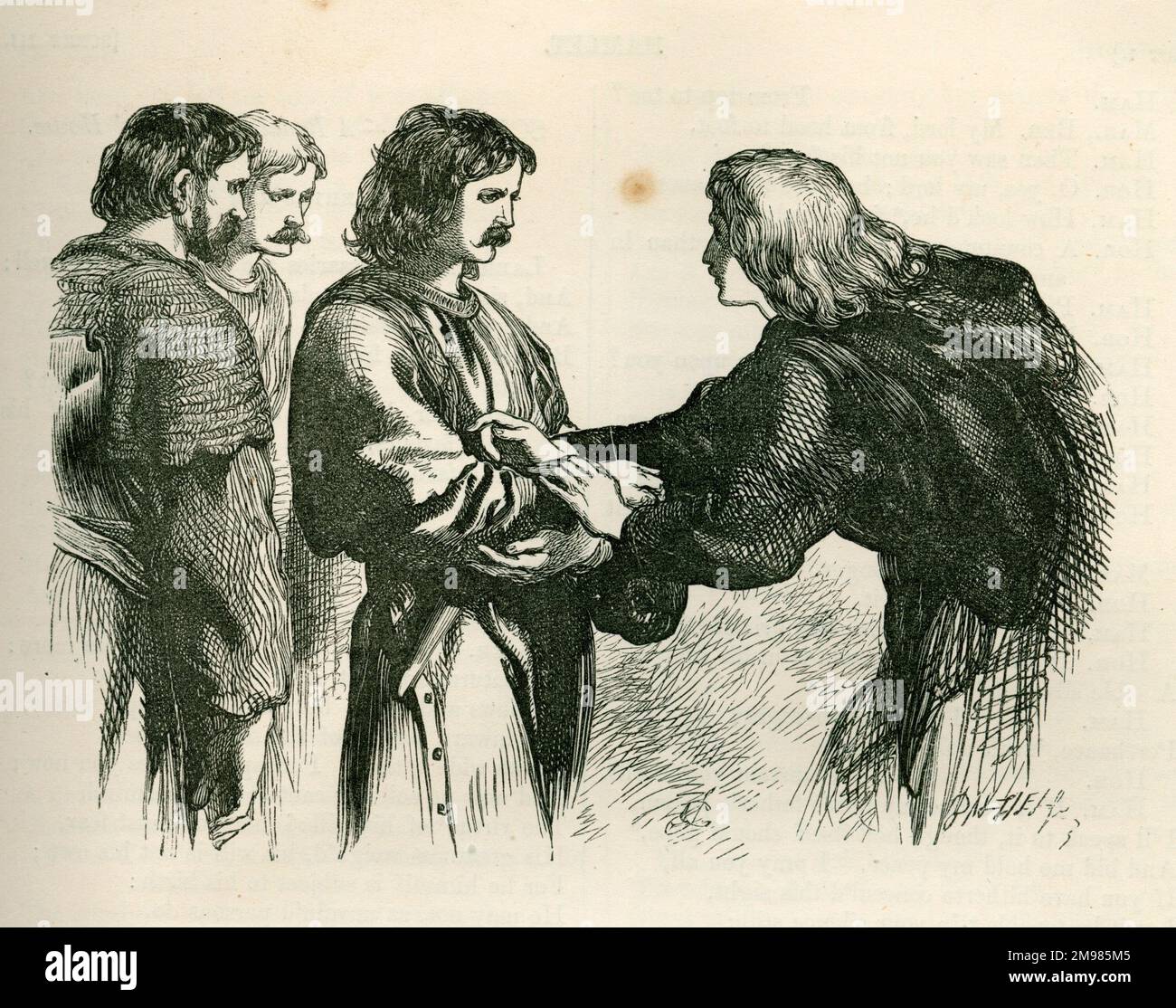 Hamlet with his friend Horatio Stock Photo Alamy