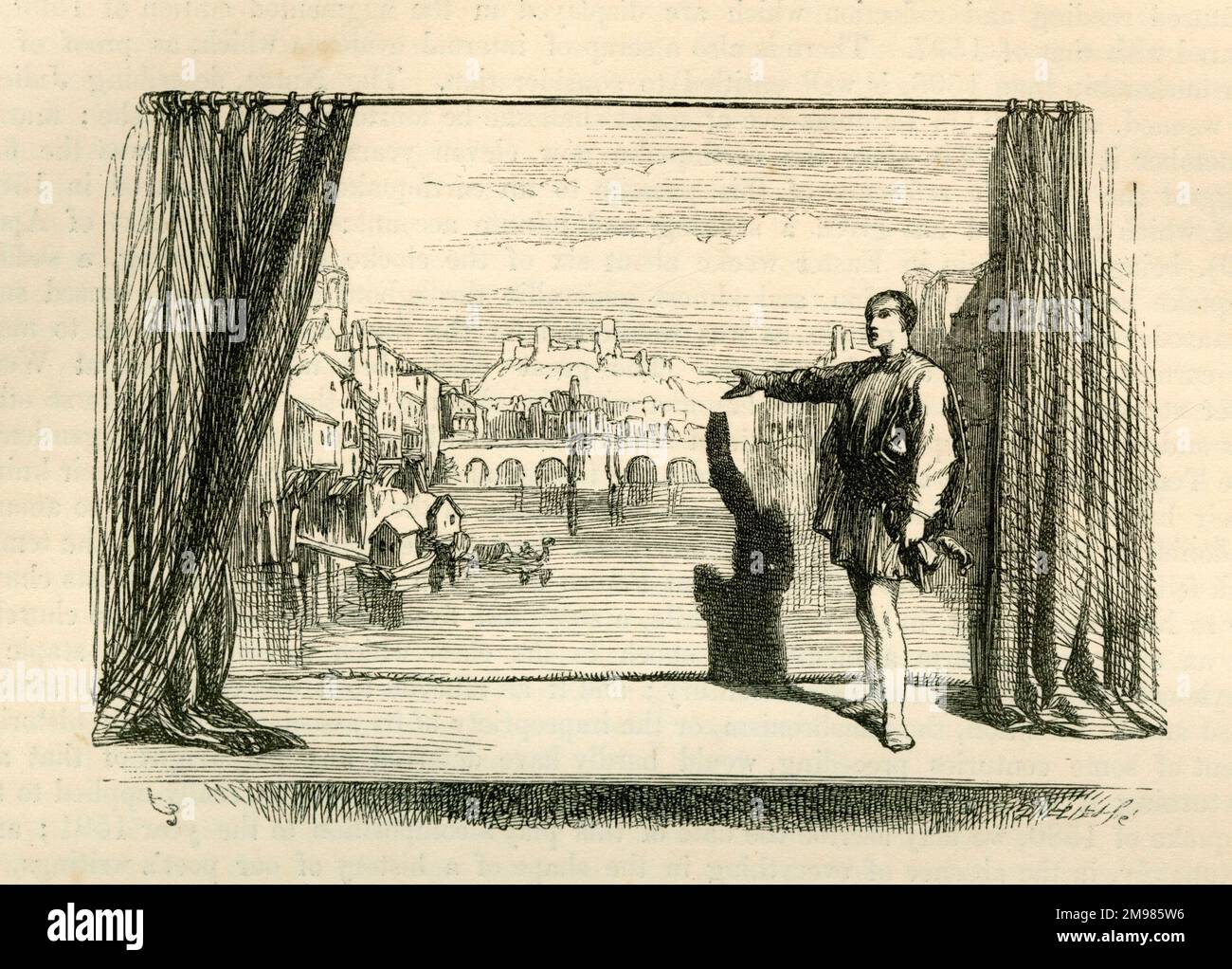 Romeo and Juliet the Chorus introduces the play, set in Verona Stock