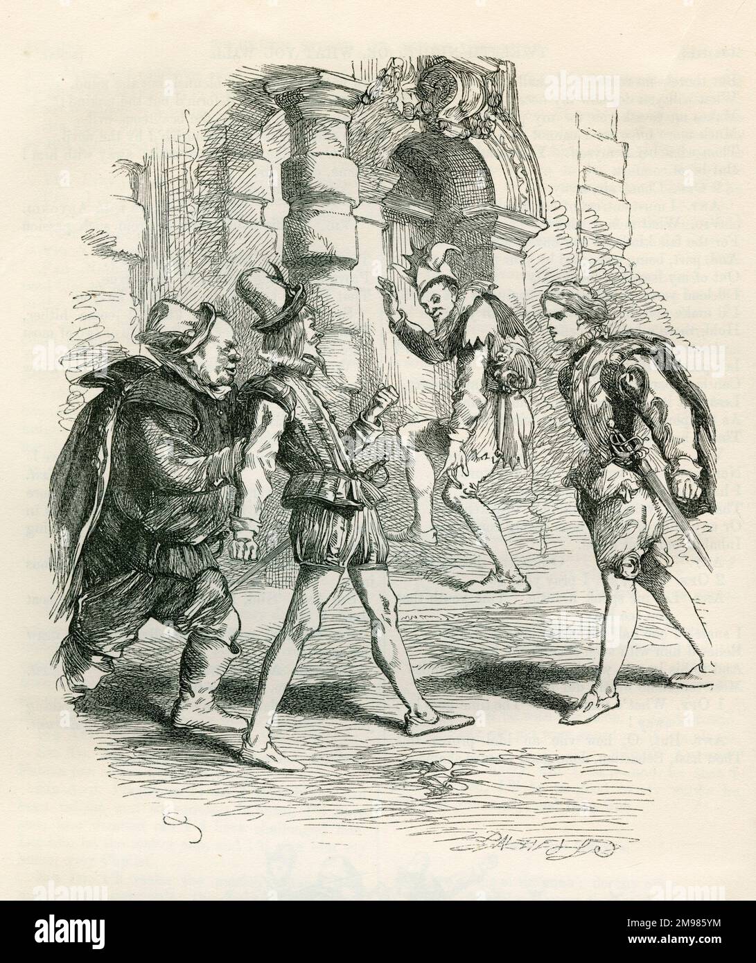 Twelfth night belch feste aguecheek hires stock photography and images