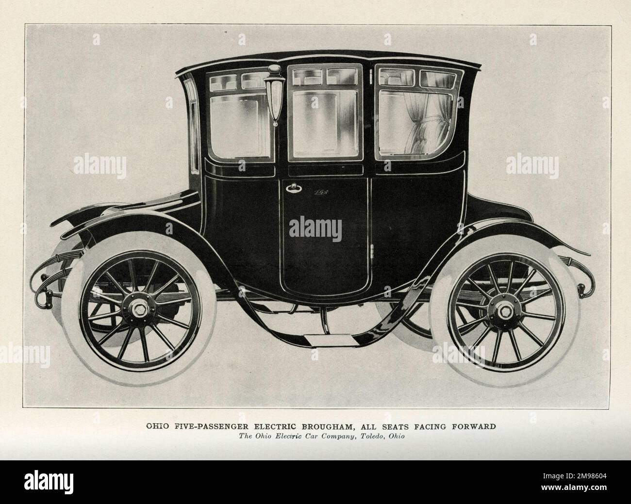 Ohio FivePassenger Electric Brougham, all seats facing forward, The