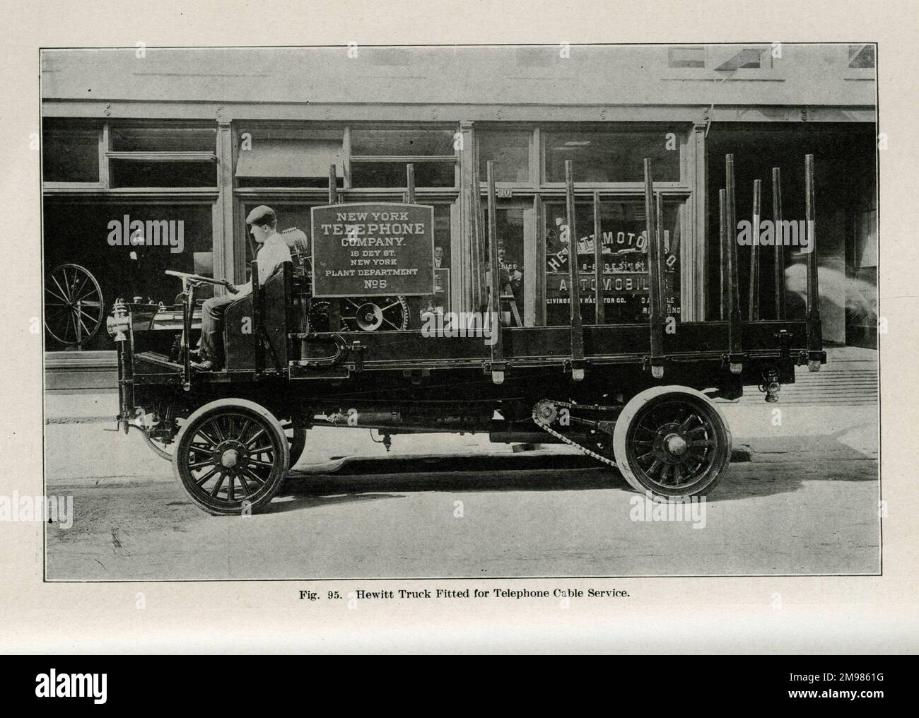 Hewitt Truck fitted for telephone cable service, New York Telephone