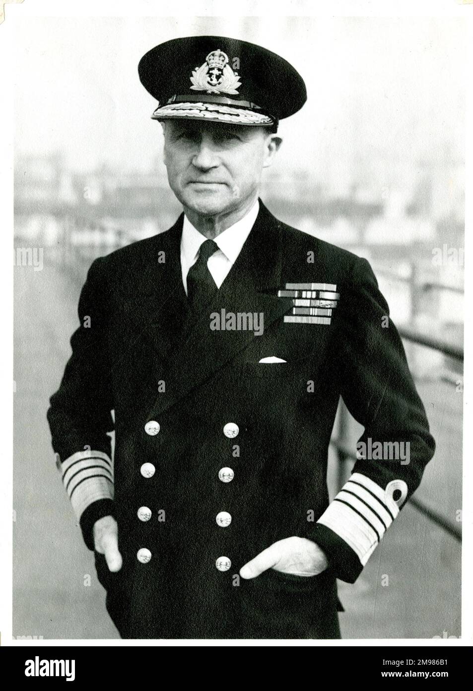 Allied Naval Commander Admiral Sir Bertram Home Ramsey (1883-1945), British naval officer. Stock Photo